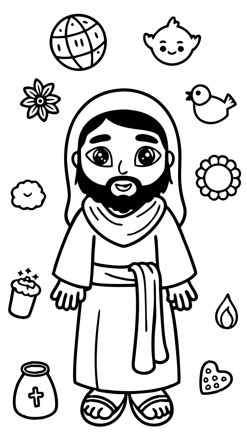 coloriages de Jésus gratuit